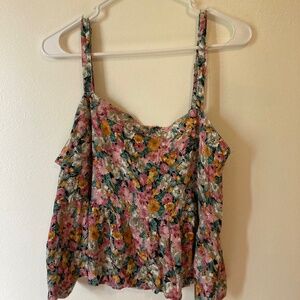 Natural Life Floral  Top Large